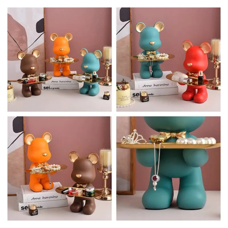 Creative Figurines Home Decor Crafts Small Ornaments Bear Storage Tray for Baby Birthday Party Gift Living Room Desktop Decor
Creative Figurines Home Decor Crafts Small Ornaments Bear Storage Tray for Baby Birthday Party Gift Living Room Desktop Decor