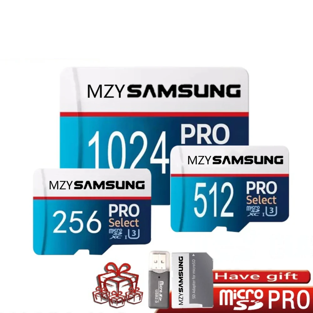 

mzySAMSUNG Micro SD Card EVO Plus Flash Memory Card C10 TF MicroSD Cards SDXC 128GB 256GB 512GB U3 4K For Phone Drone Camera