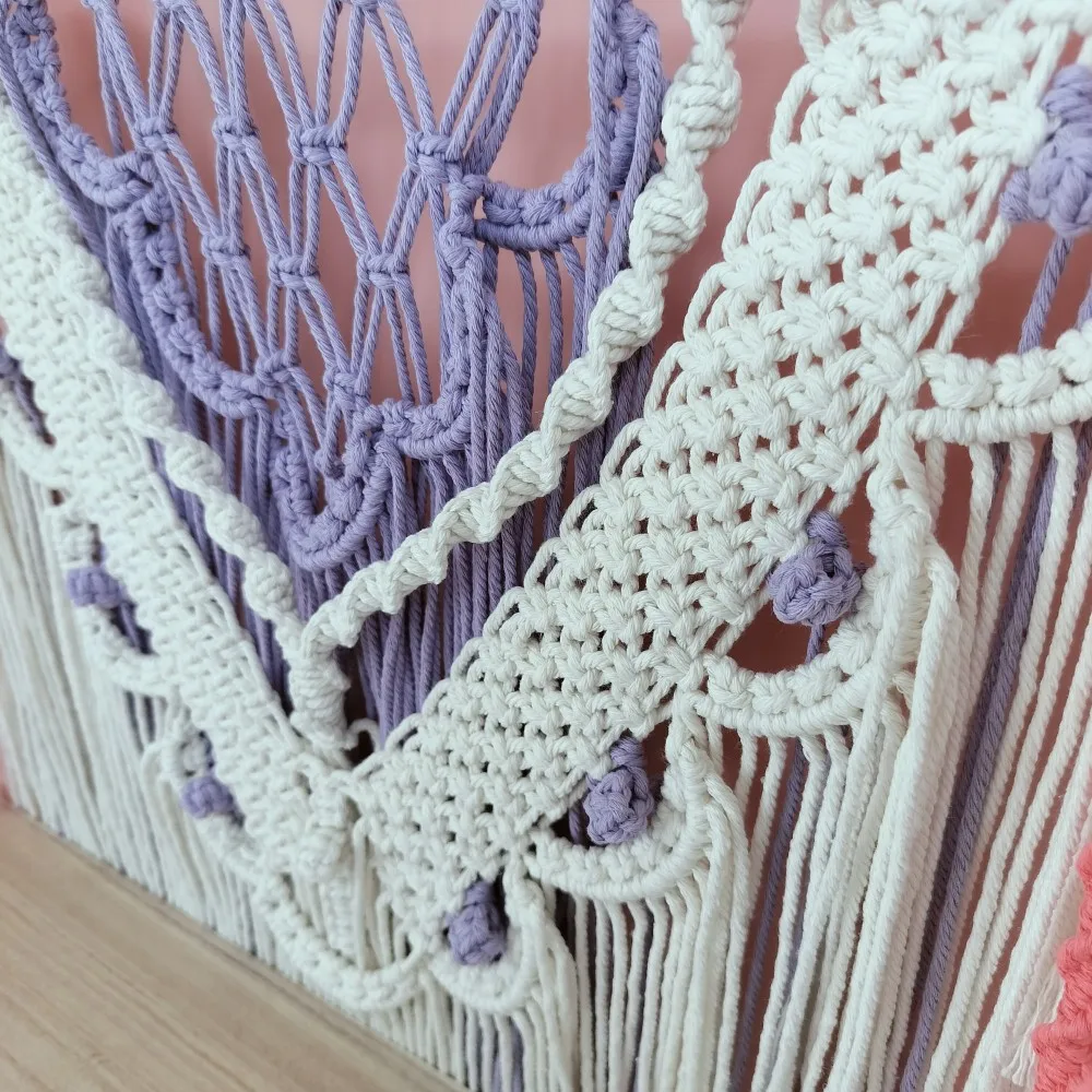 Seashell Macrame Wall Shelf - Boho Hanging Plant Display 6 Ab2d7f58bd83a4c38b286ca66cc1051e8Z