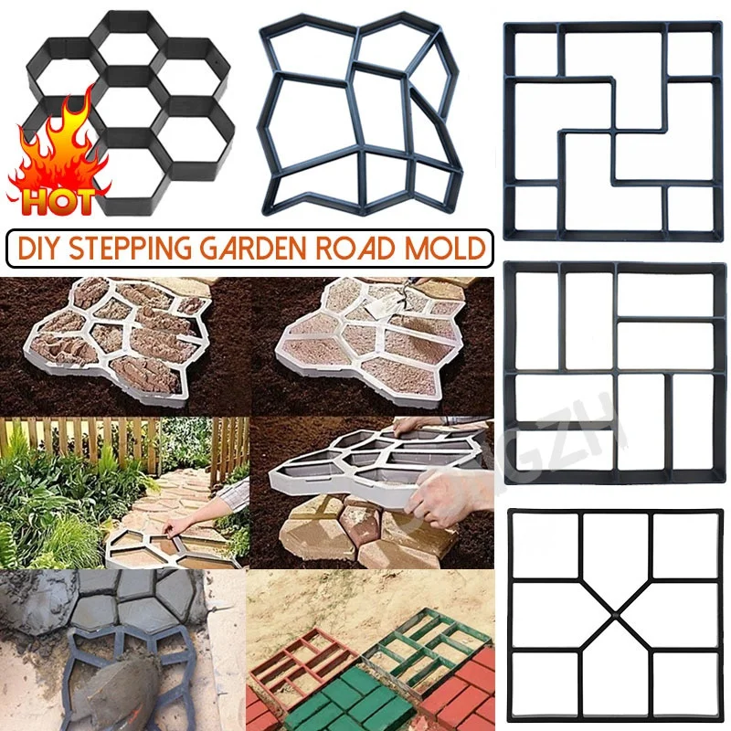 Garden Path Maker Mold Plastic DIY Garden Mold Manually Paving Cement Brick Stone Road Concrete Mould Reusable Manually Paving
Garden Path Maker Mold Plastic DIY Garden Mold Manually Paving Cement Brick Stone Road Concrete Mould Reusable Manually Paving