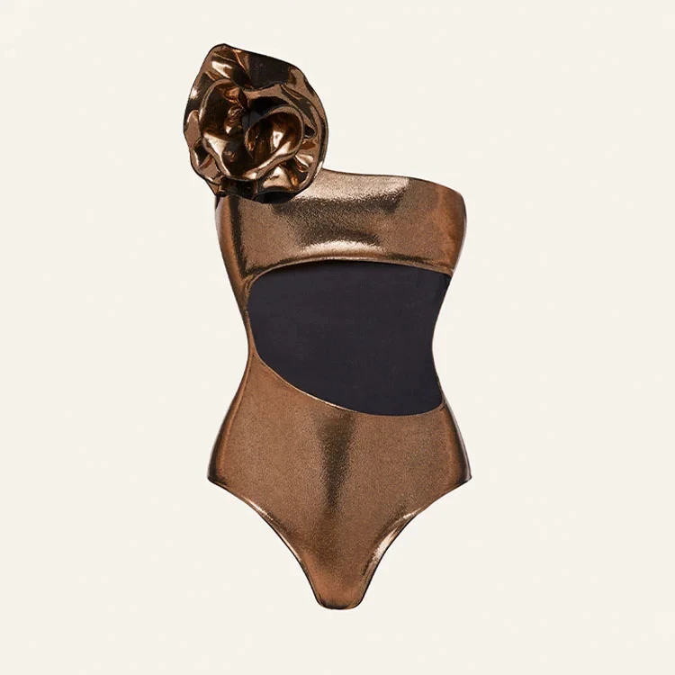2023 New 3D Flower One Shoulder Cut out One Piece Swimsuit Summer Swimwear Women Beachwear Luxury Bathing Suit
2023 New 3D Flower One Shoulder Cut out One Piece Swimsuit Summer Swimwear Women Beachwear Luxury Bathing Suit