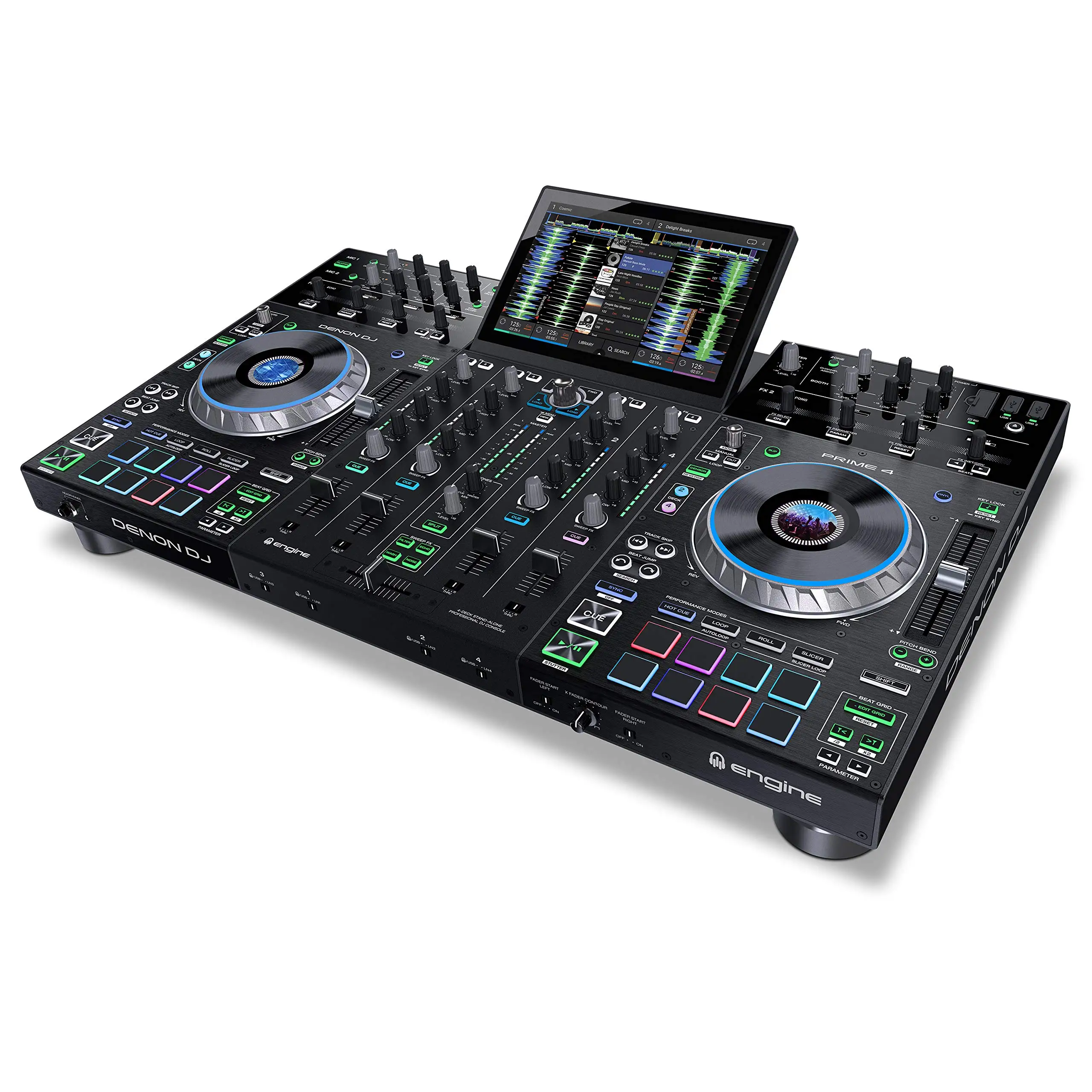 Лучшее предложение для нового 4-колодочного умного диджея Denon DJ PRIME с сенсорным экраном 10,1.
Лучшее предложение для нового 4-колодочного умного диджея Denon DJ PRIME с сенсорным экраном 10,1.