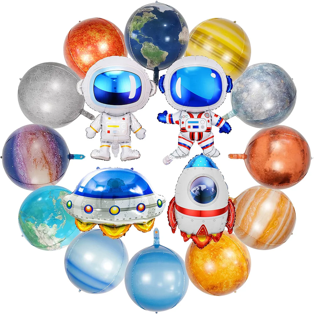 16Pcs Solar System Galaxy Space Balloon Outer Space Rocket Spaceship Astronaut Galaxy Sun Moon Earth Planet Birthday Party Decor
16Pcs Solar System Galaxy Space Balloon Outer Space Rocket Spaceship Astronaut Galaxy Sun Moon Earth Planet Birthday Party Decor