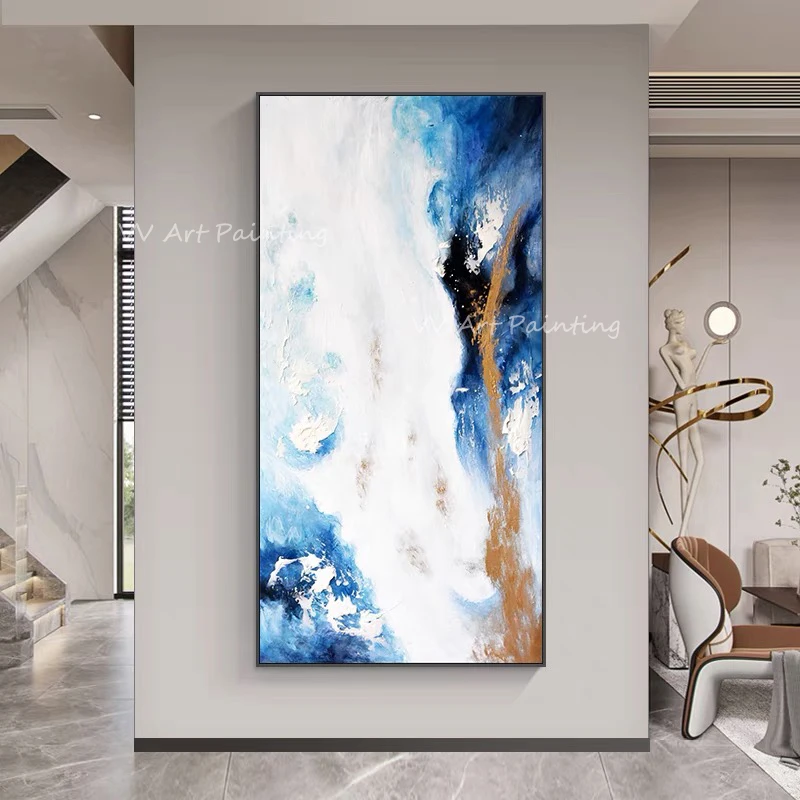 

New Design ocean sea simple landscape artwork adornment picture abstract large hand-painted oil painting office sitting room