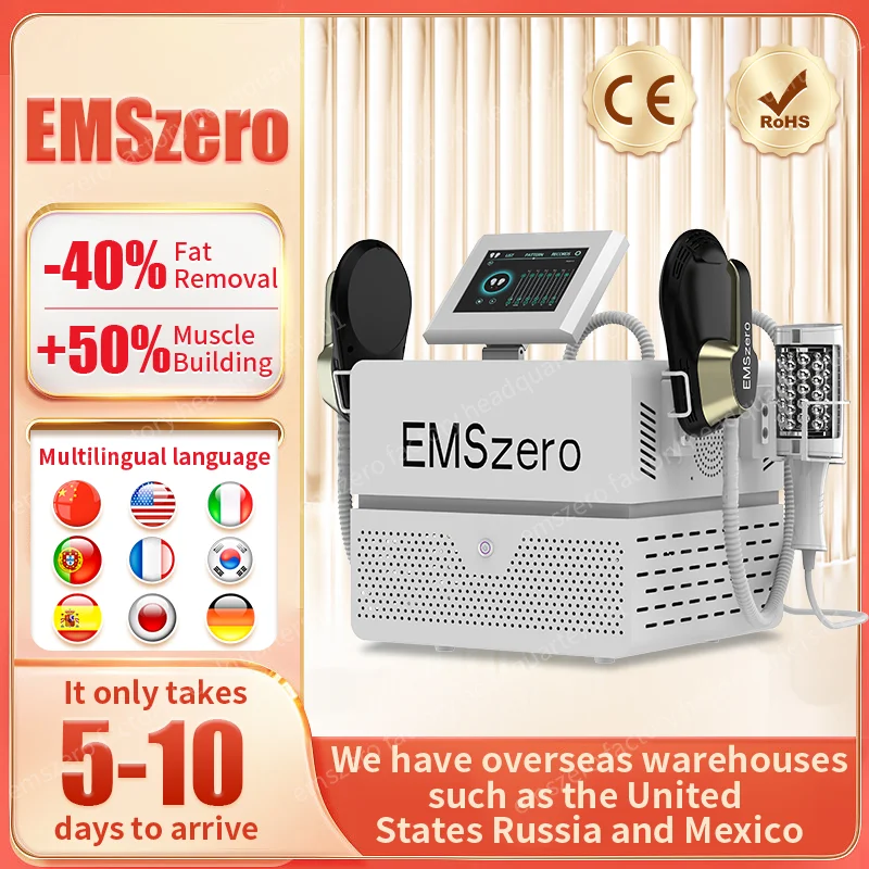 EMSzero 2in1 Roller Massage Electromagnetic Coil Weight Loss Therapy 40K Compression Micro Vibration Vacuum 5D Slimming Machine
EMSzero 2in1 Roller Massage Electromagnetic Coil Weight Loss Therapy 40K Compression Micro Vibration Vacuum 5D Slimming Machine