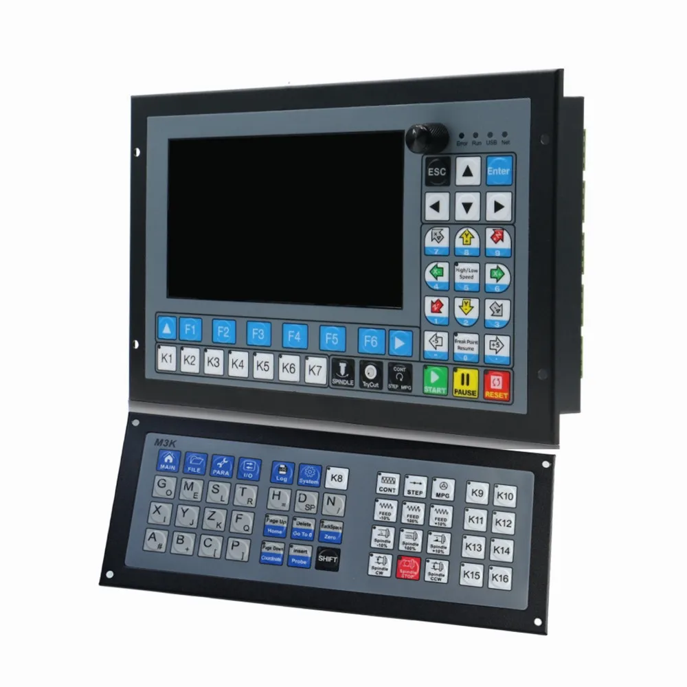 

CNC Plc Controller DDCS-Expert 4 Axis Offline Motion Controller 1Mhz G Code Engraving And Milling System + Atc Extended Keyboard