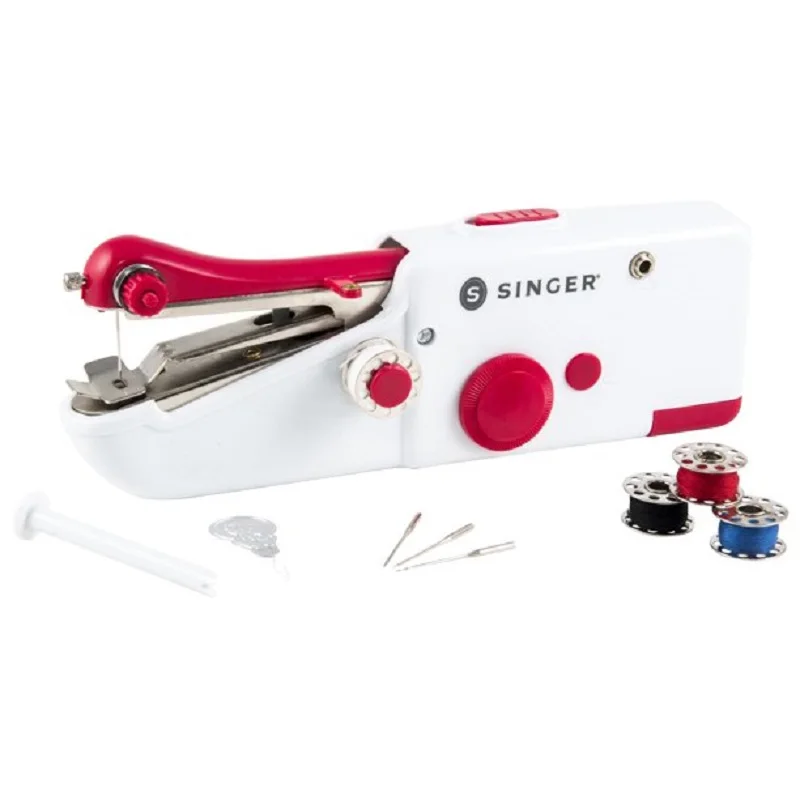 Singer Hand Sewing Machine Stitch Sew Quick Handheld Mending Mini Portable Leather Clothes Felt Cordless Jeans Needlework Repair
Singer Hand Sewing Machine Stitch Sew Quick Handheld Mending Mini Portable Leather Clothes Felt Cordless Jeans Needlework Repair