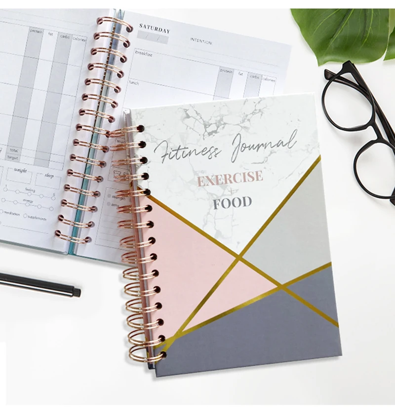 

Professional Personal Weekly Daily Health And Wellness Food Exercise Logs To Do List Notebook Workout Fitness Planner Organizer