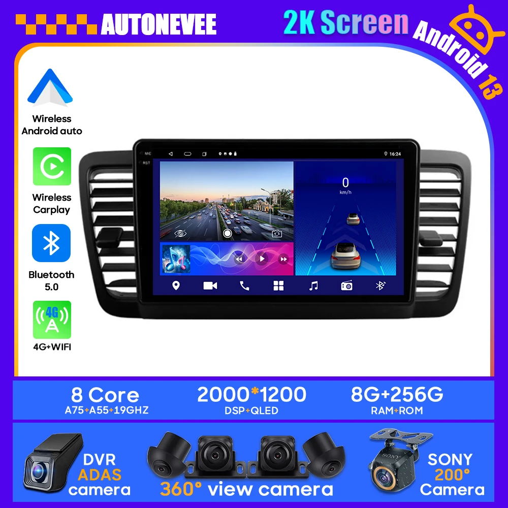 Android Car For Subaru Outback 3 Legacy 4 2004-2009 Stereo Unit Multimedia Radio Video Player GPS Carplay Android Auto Wireless
Android Car For Subaru Outback 3 Legacy 4 2004-2009 Stereo Unit Multimedia Radio Video Player GPS Carplay Android Auto Wireless