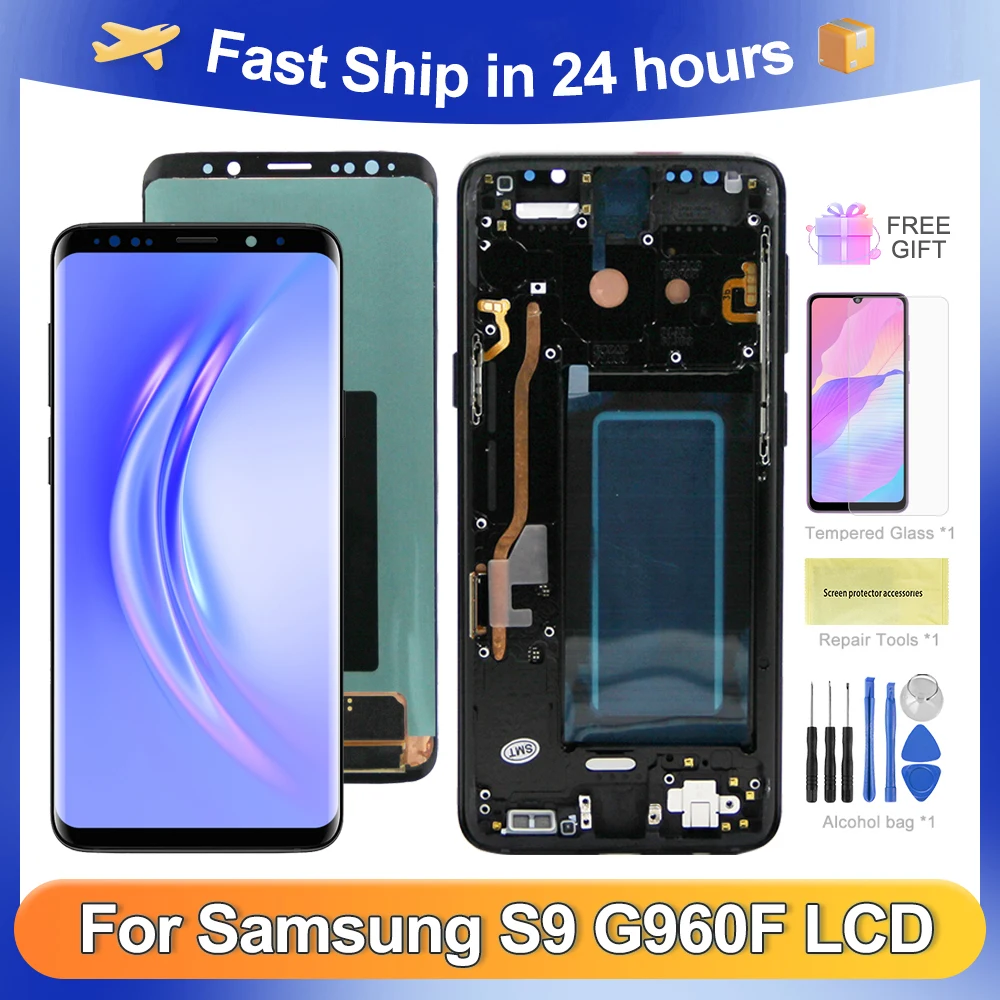 

S9 5.8''For Samsung For Ori G960F G960 G960U G960W G960N G960X LCD Display Touch Screen Digitizer Assembly Replacement
