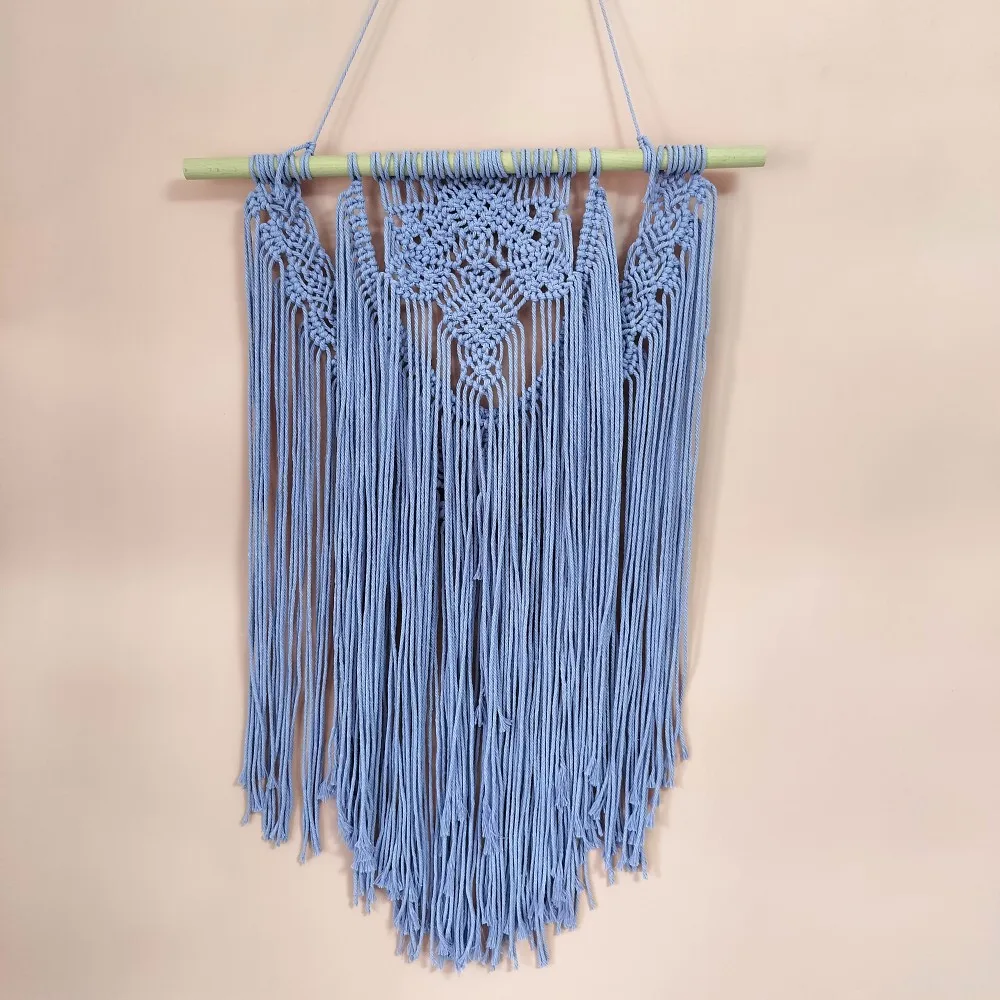Floral Macrame Wall Tapestry - Handwoven Boho Nursery Decor 9 Abcfdd05a36db4e149dea5705a0c0dc640
