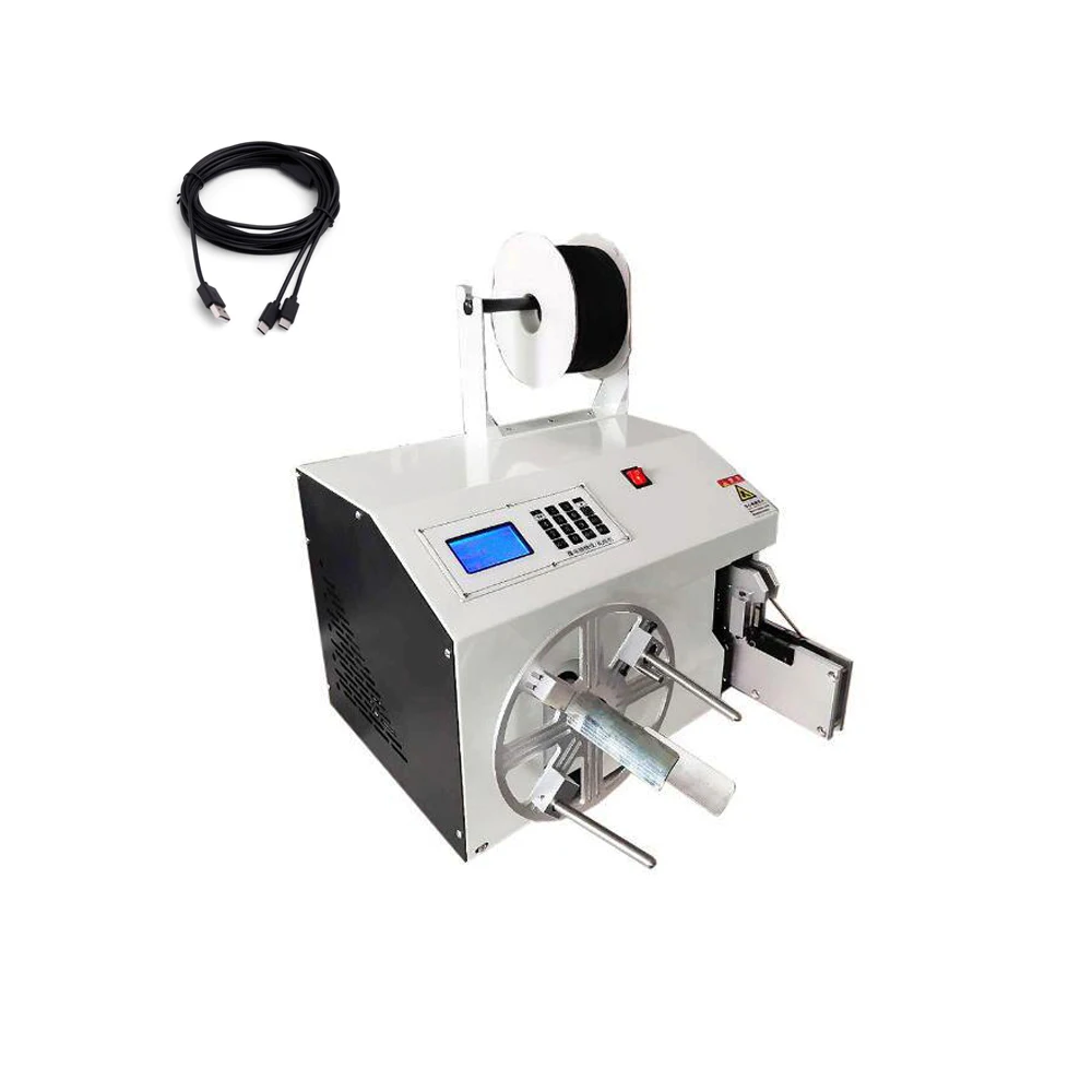 

Hot selling Automatic Coiling Tying tie Winding Machine Wire Binding Machine for USB data cable, sheathed cables