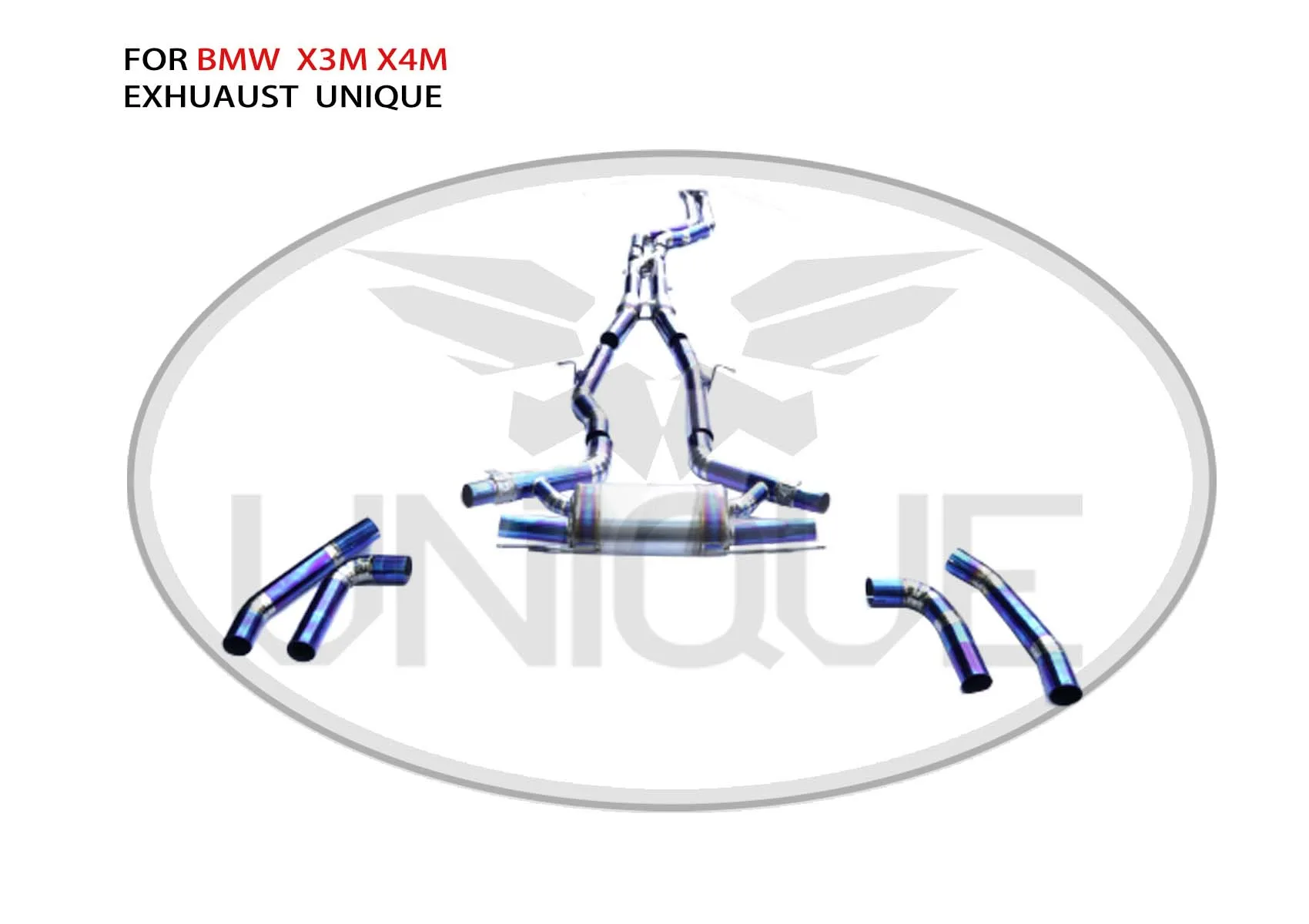 Titanium Alloy Exhaust Pipe Manifold Downpipe is Suitable for BMW X3M X4M F97 F98 G07 Auto Modification Electronic Valve
Titanium Alloy Exhaust Pipe Manifold Downpipe is Suitable for BMW X3M X4M F97 F98 G07 Auto Modification Electronic Valve