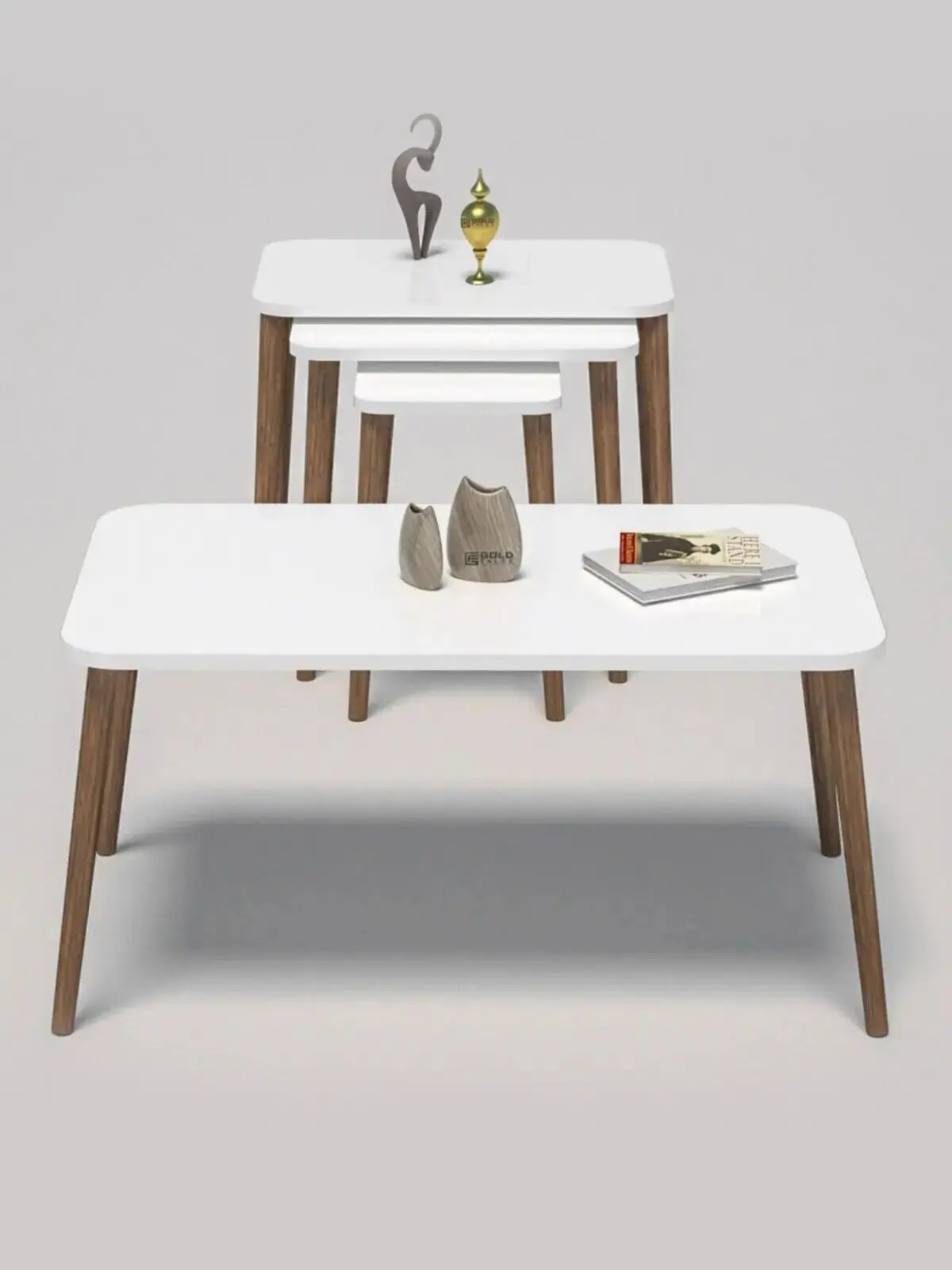 Modern Zigon Coffee Table And Center Table Rectangle Set White 4 Pcs Scandinavian Wooden Foot De Monte Tea Coffee Service Desk Living Room
Modern Zigon Coffee Table And Center Table Rectangle Set White 4 Pcs Scandinavian Wooden Foot De Monte Tea Coffee Service Desk Living Room