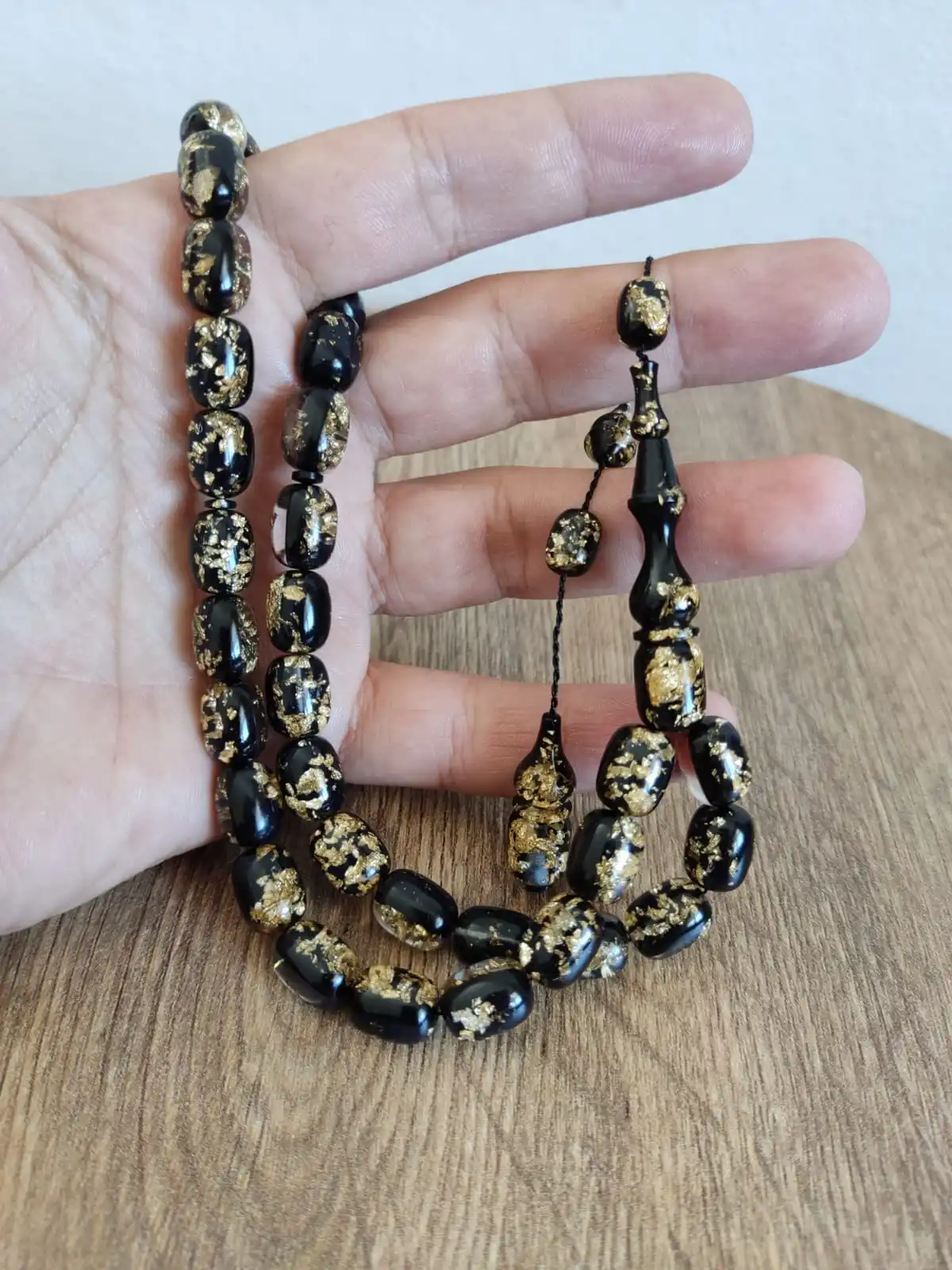 CERTIFIED GOLDEN ROSARY 24k GOLD PARTICLE Muslim Tasbih With Special Box Rosary Tesbih Gift For Men Tesbeeh Beads Man
CERTIFIED GOLDEN ROSARY 24k GOLD PARTICLE Muslim Tasbih With Special Box Rosary Tesbih Gift For Men Tesbeeh Beads Man