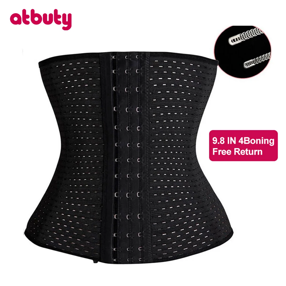 Atbuty Women's Waist Trainer Corset Breathable Hooks Body Shaper Steel Bone Tummy Girdle Underbust Belt Slimming Belly Shapewear
Atbuty Women's Waist Trainer Corset Breathable Hooks Body Shaper Steel Bone Tummy Girdle Underbust Belt Slimming Belly Shapewear