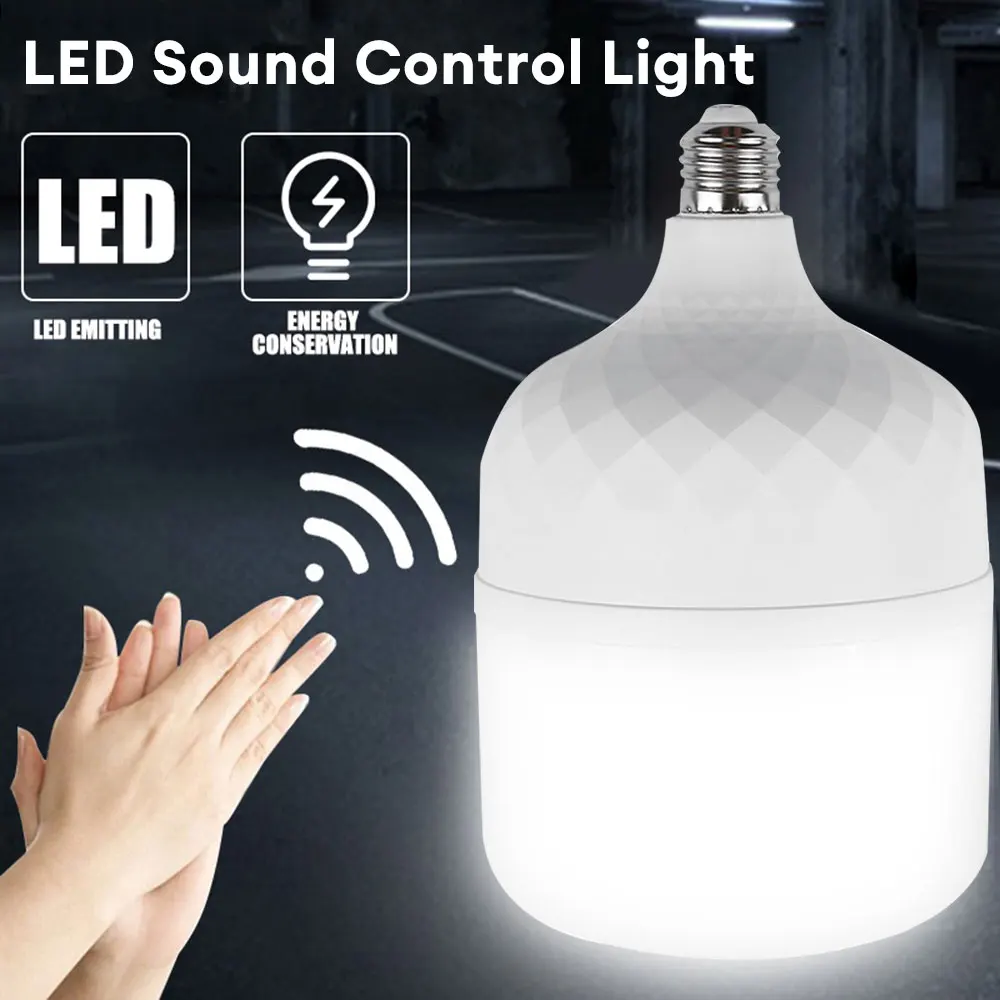Sound Sensor LED Bulb Voice Light Control Garage Lamp E27 AC220V Cold White 6500K For Stair Pathway Warehouse Graden
Sound Sensor LED Bulb Voice Light Control Garage Lamp E27 AC220V Cold White 6500K For Stair Pathway Warehouse Graden