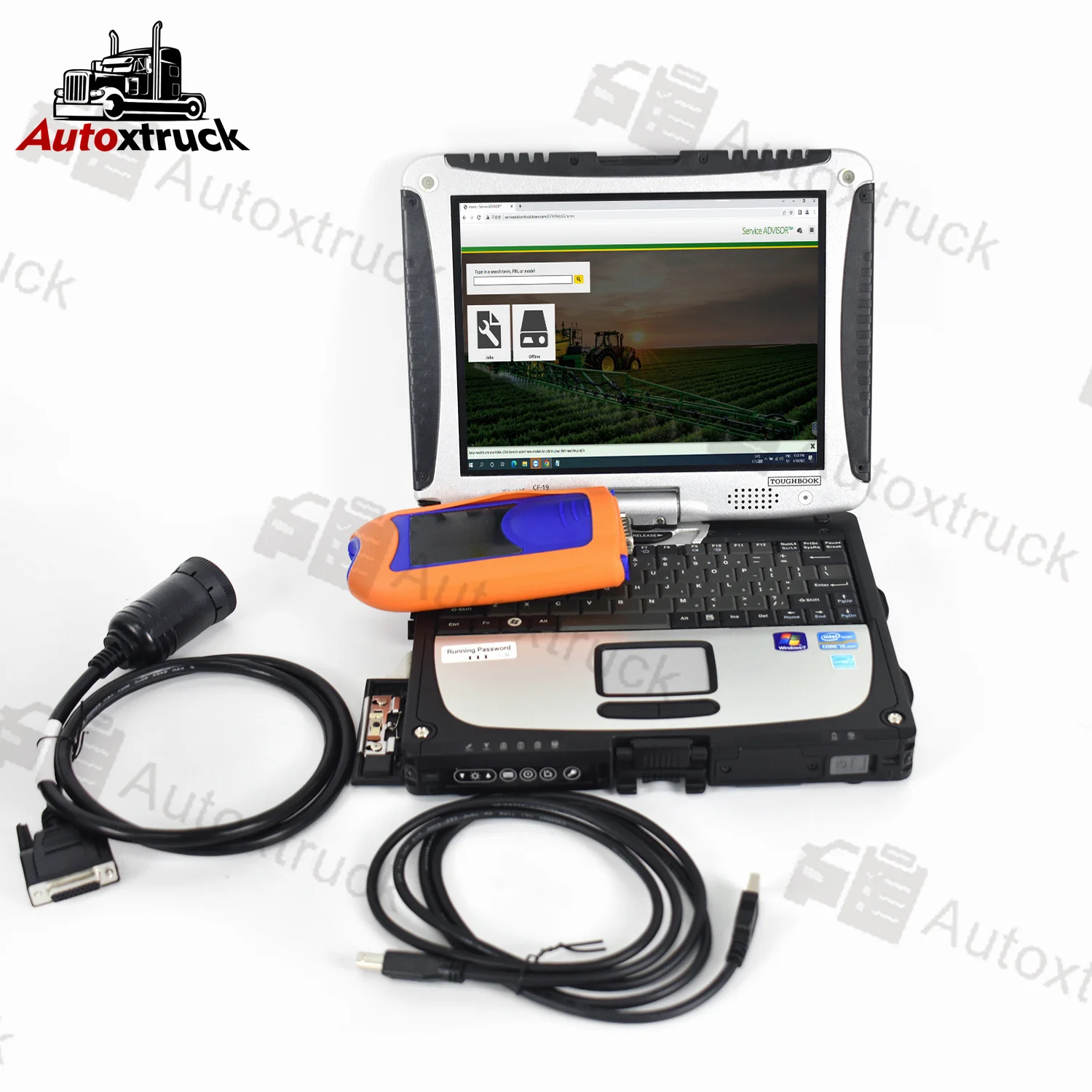 

5.3 AG CF EDL V2 Diagnostic tool EDL V2 Electronic Data Link Truck Diagnostic Kit EDL V2 Driver diagnostic tool CF19 Laptop