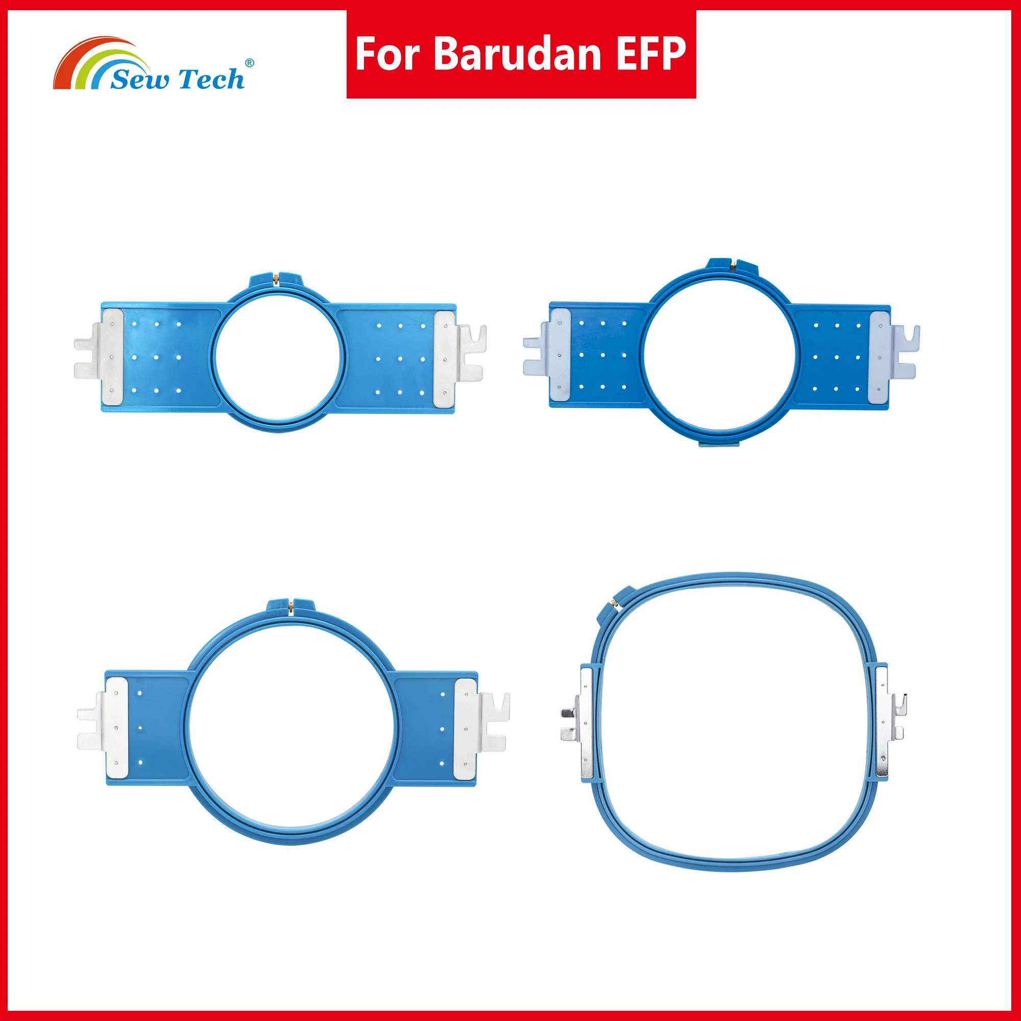 

Sew Tech Embroidery Hoops for Barudan EFP, Sewing and Embroidery Machine Rings Tubular Frames