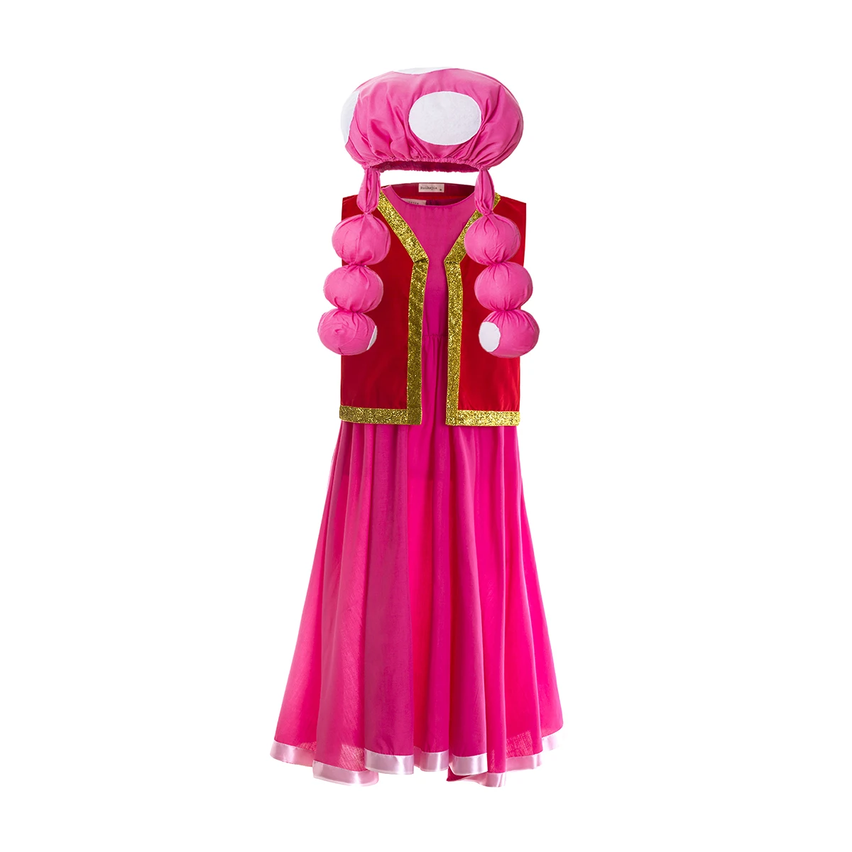 

Girls dress Mushroom costume Halloween Outfit Woodland Toadstool costume Toad Pink dress