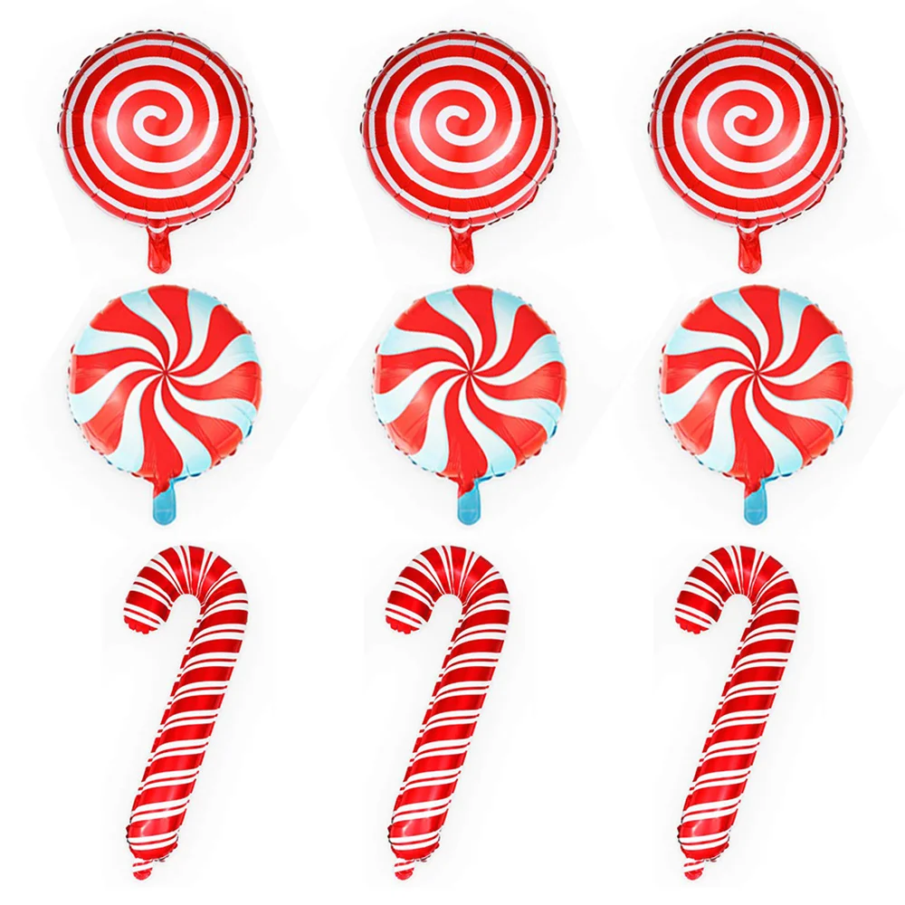 12pcs Christmas Candy Balloons Decorations Red Sweet Swirl Candy Cane Foil Balloon for Christmas Party Decorations
12pcs Christmas Candy Balloons Decorations Red Sweet Swirl Candy Cane Foil Balloon for Christmas Party Decorations
