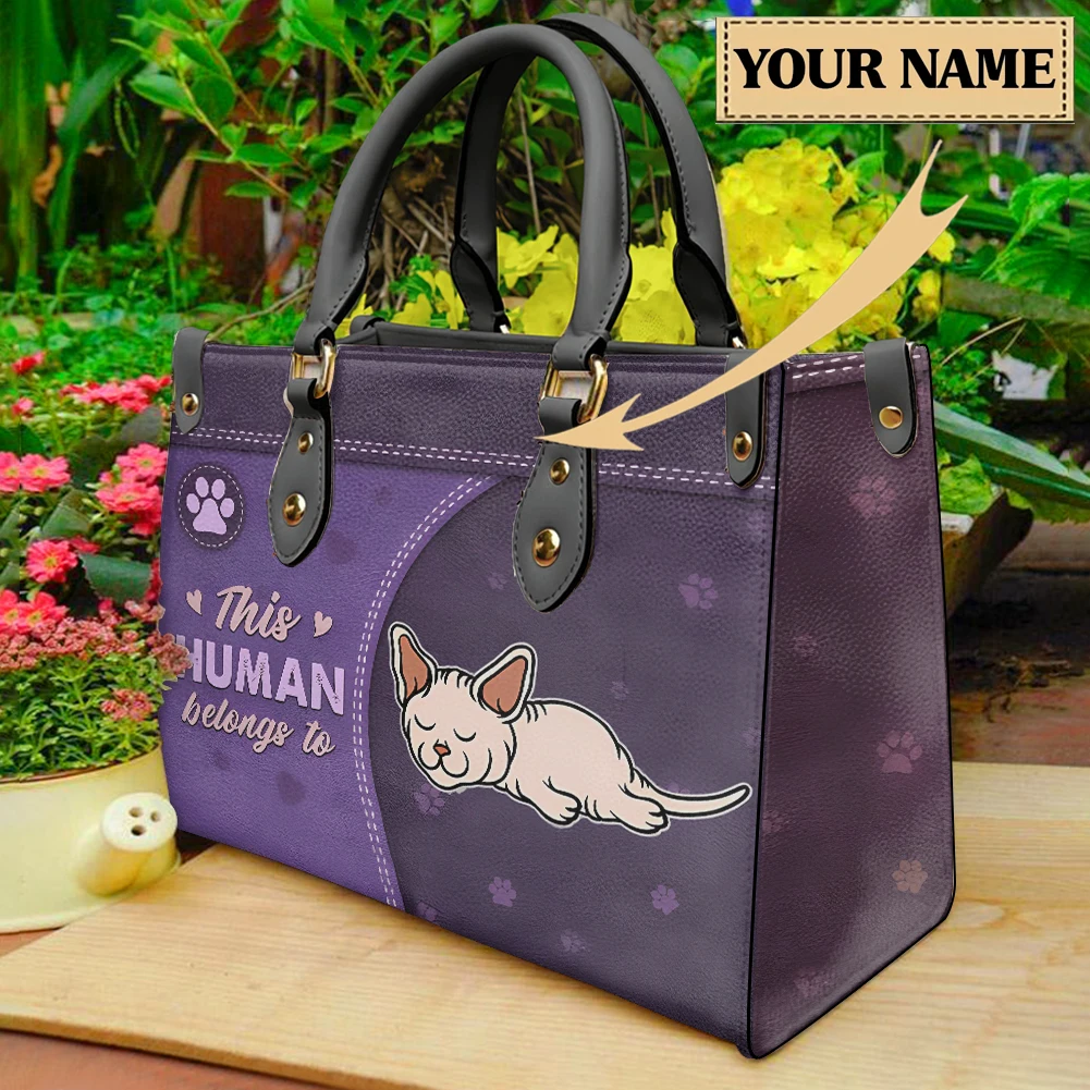 

Cat Lovers Personalized Cats Animal Print Casual Woman's Top-handle Bags Luxury Leather Clutch Bag Elegant Female Party Bolsas