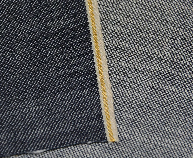 

10 oz Gold Selvage Slim Fit Stretch Selvedge Denim Jeans Fabric Suppliers W181317
