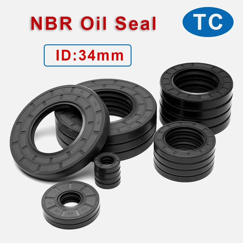2/5Pcs ID 34mm NBR Oil Seal TC-34*41/42/43/44/45/46/47/48*4/5/6/7/8/9/10/11mm Nitrile Rubber Shaft Double Lip Oil Sealing Gasket
2/5Pcs ID 34mm NBR Oil Seal TC-34*41/42/43/44/45/46/47/48*4/5/6/7/8/9/10/11mm Nitrile Rubber Shaft Double Lip Oil Sealing Gasket