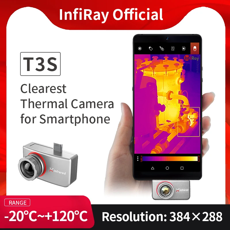 

Infiray Infrared Thermal Imager T3S/T3 PRO Monocular Thermal Camera Night Vision Thermal Scope 25Hz Outdoor Hunting With Laser