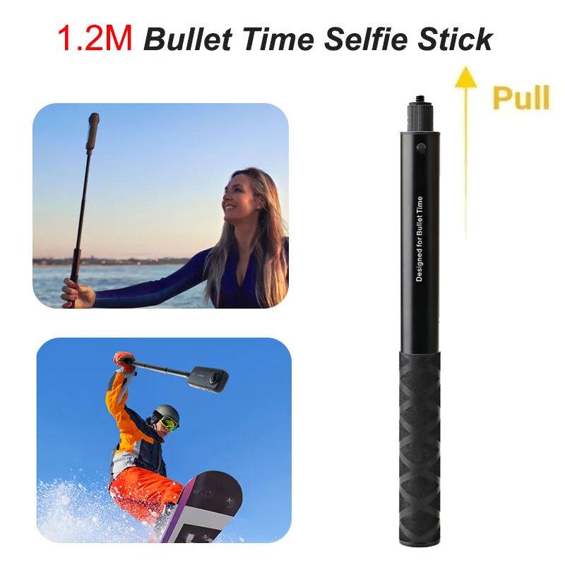 

1.2M Bullet Time Invisible Selfie Stick for Insta360 X3 One X2 RS GoPro Hero 12 11 Mini DJI Osmo Action 4 3 Cameras Accessories