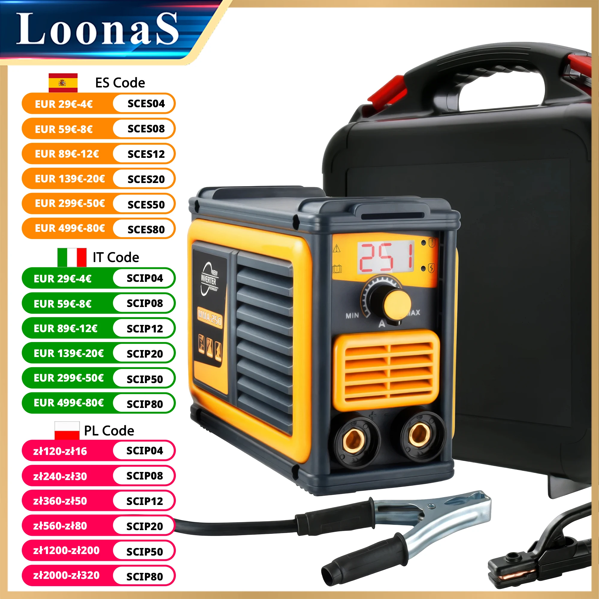 Inverter Arc Welder 220V Electric Welding machine IGBT Digital Display for Home DIY Welding Work and Electric Work MMA Welder 
Inverter Arc Welder 220V Electric Welding machine IGBT Digital Display for Home DIY Welding Work and Electric Work MMA Welder