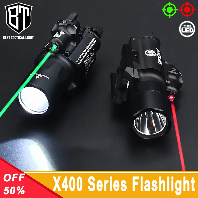 WADSN X400 X400U X400V Tactical Weapon Flashlight Red Green Laser Sight High Power Led Pistol Gloc 17 Gun Accessory Scout Light
WADSN X400 X400U X400V Tactical Weapon Flashlight Red Green Laser Sight High Power Led Pistol Gloc 17 Gun Accessory Scout Light