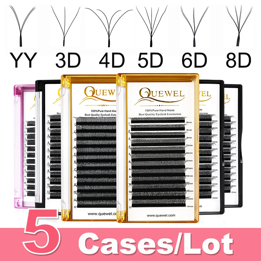 Quewel Lashes 5Case/Lot W Shape Eyelashes Extension Premade Volume C/D 3D/4D/5D/6D/8D Faux Mink False Eyelashes Y Shape Lashes
Quewel Lashes 5Case/Lot W Shape Eyelashes Extension Premade Volume C/D 3D/4D/5D/6D/8D Faux Mink False Eyelashes Y Shape Lashes