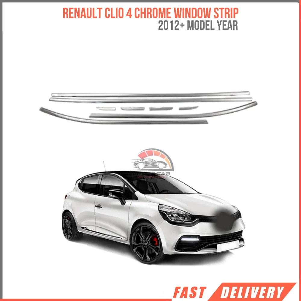Chrome window frame for Renault Clio 4 8 PCs. 2012 and up. Stainless steel. A + quality. Car accessory. Modified
Chrome window frame for Renault Clio 4 8 PCs. 2012 and up. Stainless steel. A + quality. Car accessory. Modified