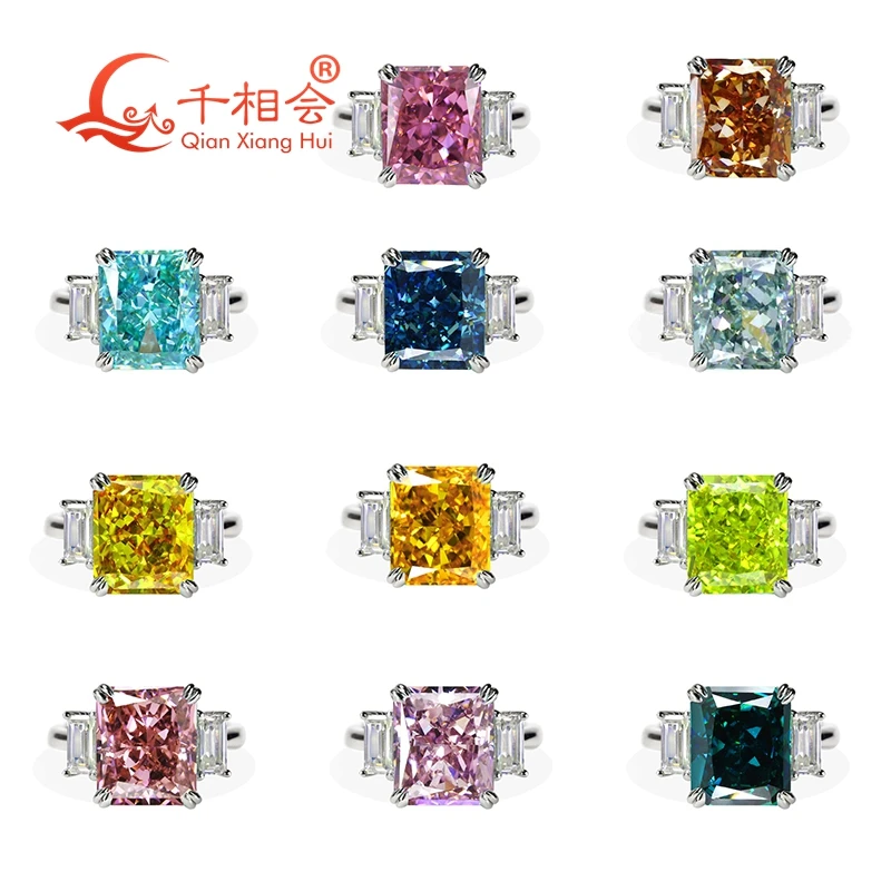 Colors 10*12mm radiant ice cut cubic zirconia stone moissanite baguette band 925 Sterling Silver Ring Jewelry Engagement
Colors 10*12mm radiant ice cut cubic zirconia stone moissanite baguette band 925 Sterling Silver Ring Jewelry Engagement