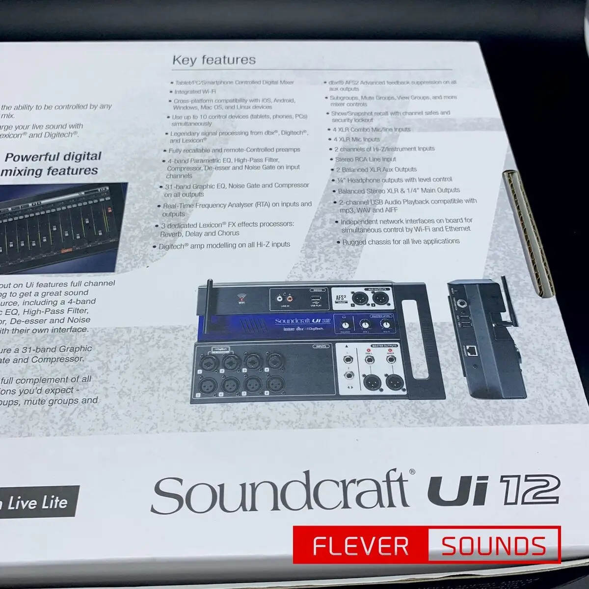 Оригинальный 12-входной цифровой микшер Soundcraft Ui12 с дистанционным управлением.
Оригинальный 12-входной цифровой микшер Soundcraft Ui12 с дистанционным управлением.