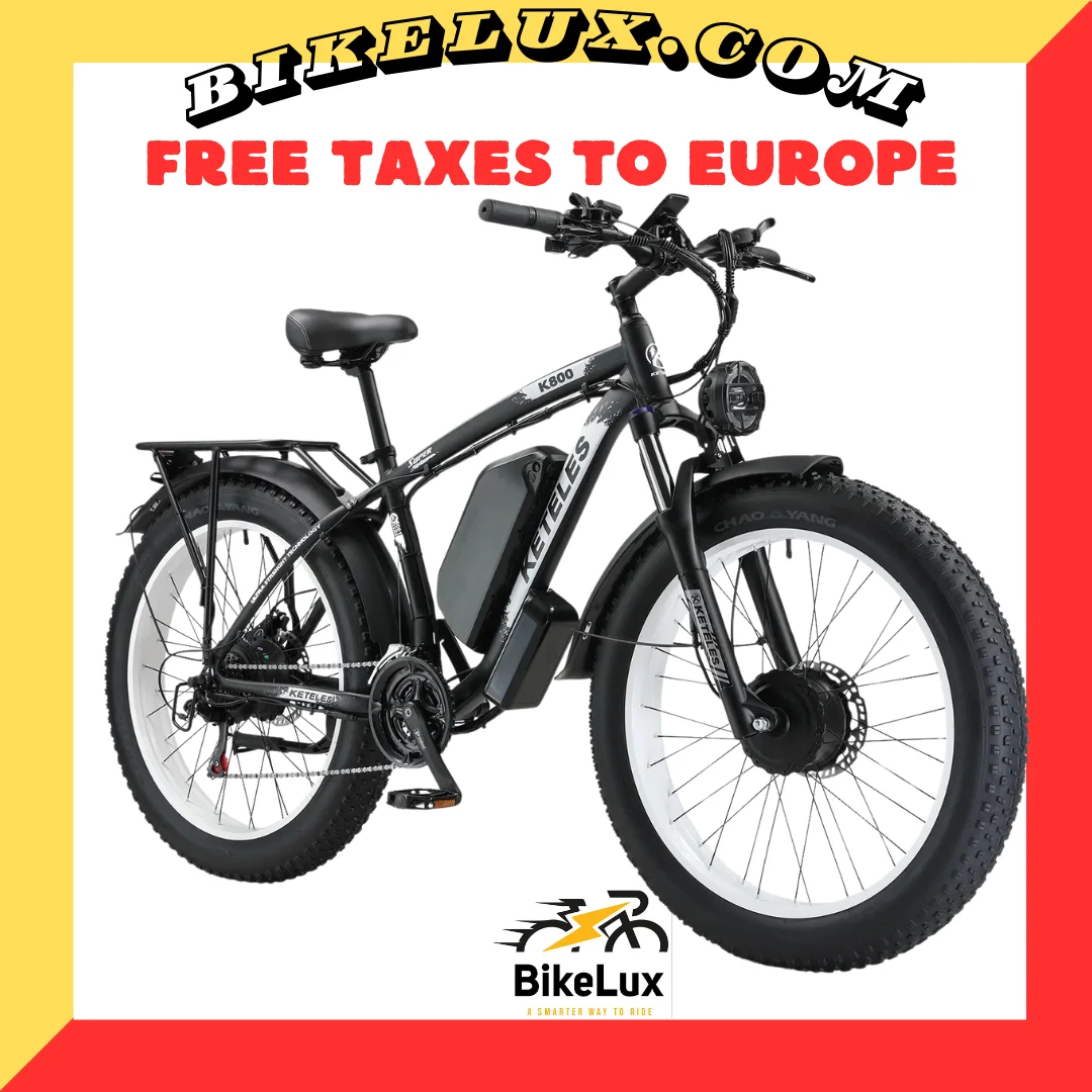 

New 2000W Motor 48V23AH Battery 26 Inch Fat Tires Hydraulic Brakes 21 Speed Mountain Off-road Snow Electric Bicycle
