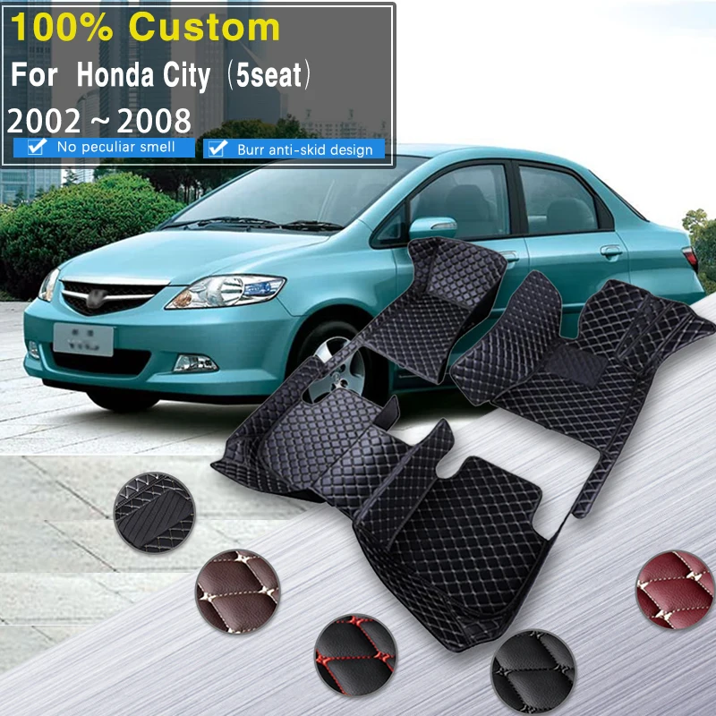 Car Floor Mats For Honda City Ⅳ MK4 2002~2008 GD6 7 8 9 GE1 4 Anti-dirt Pads Auto Carpets Reduce Friction Car Accessories Rug
Car Floor Mats For Honda City Ⅳ MK4 2002~2008 GD6 7 8 9 GE1 4 Anti-dirt Pads Auto Carpets Reduce Friction Car Accessories Rug