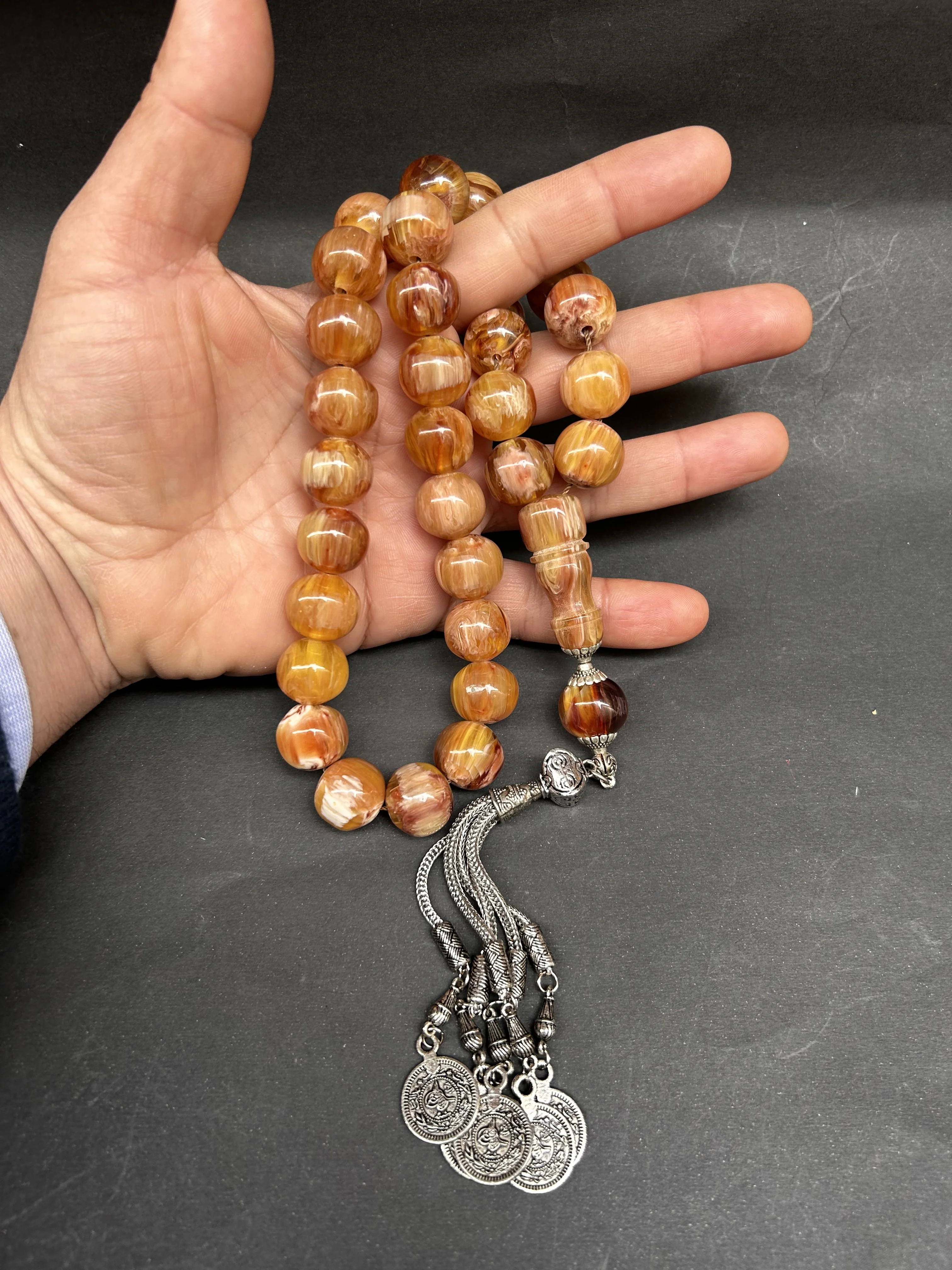 Very Special Handmade RosaryOttoman Rare Antique Faturan German Amber Sandalous Misbaha Prayerbeads Rosary Tasbih Tesbih İslam
Very Special Handmade RosaryOttoman Rare Antique Faturan German Amber Sandalous Misbaha Prayerbeads Rosary Tasbih Tesbih İslam