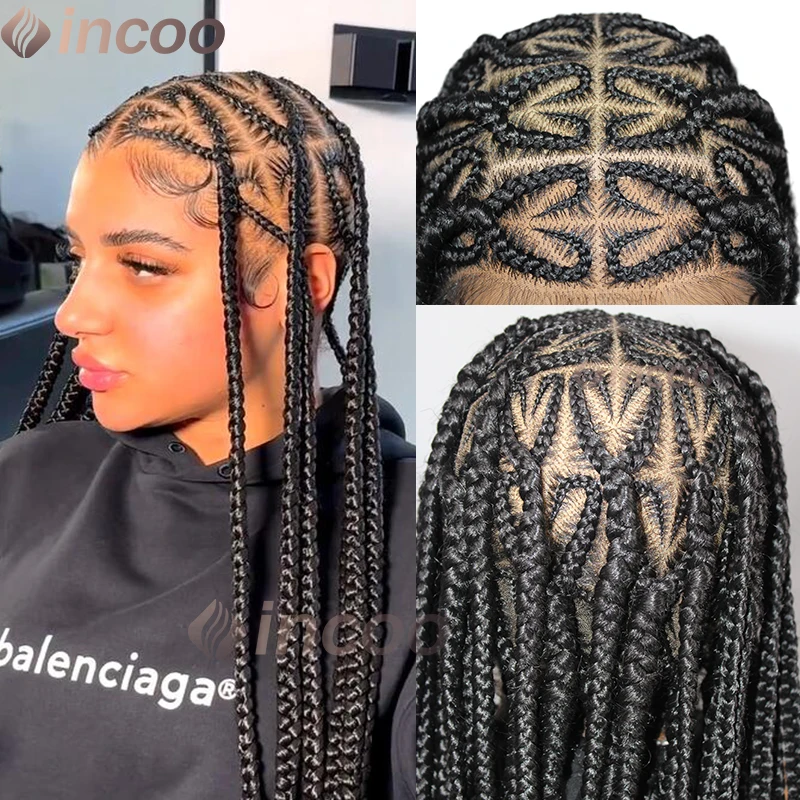 36 Inch Heart Shaped Braided Wigs Synthetic 360 Full Lace Frontal Wig Incoo Knotless Goddess Braids Wig Freestyle Heart Lace Wig
36 Inch Heart Shaped Braided Wigs Synthetic 360 Full Lace Frontal Wig Incoo Knotless Goddess Braids Wig Freestyle Heart Lace Wig