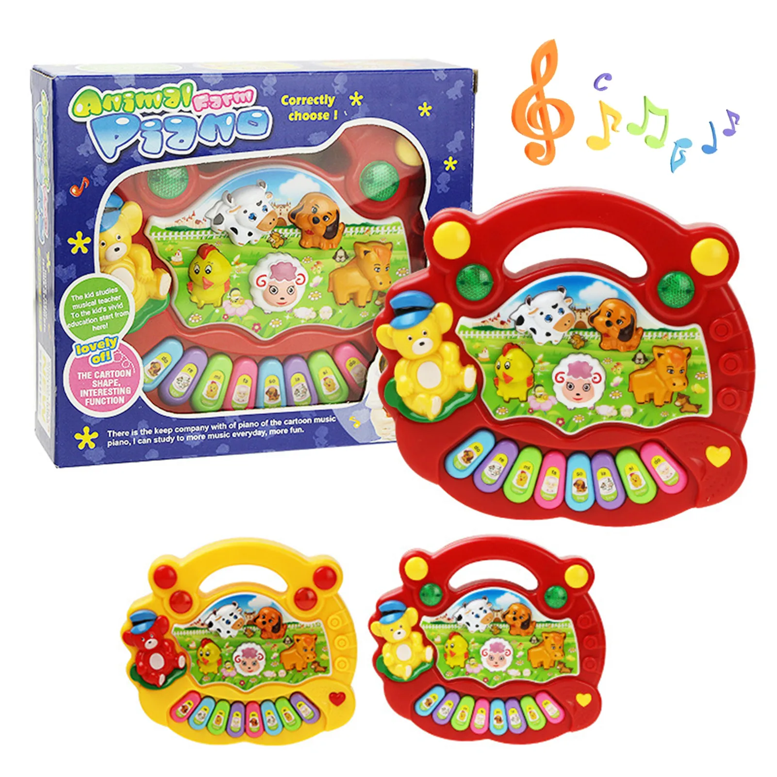 Musical Piano Kids Toy Cartoon Animal Farm Baby Enlightenment Early Education Musical Instruments For Children
Musical Piano Kids Toy Cartoon Animal Farm Baby Enlightenment Early Education Musical Instruments For Children