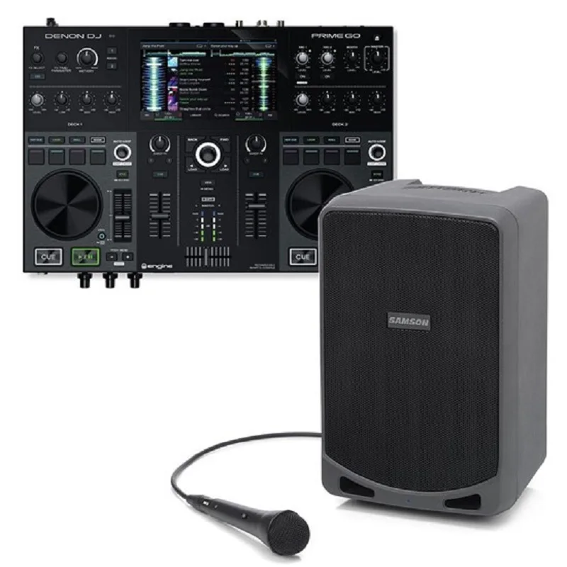 Совершенно новый DeNon & Samson, полностью портативный, с питанием от батареи, DJ-система с динамиком Prime Go & XP106
Совершенно новый DeNon & Samson, полностью портативный, с питанием от батареи, DJ-система с динамиком Prime Go & XP106