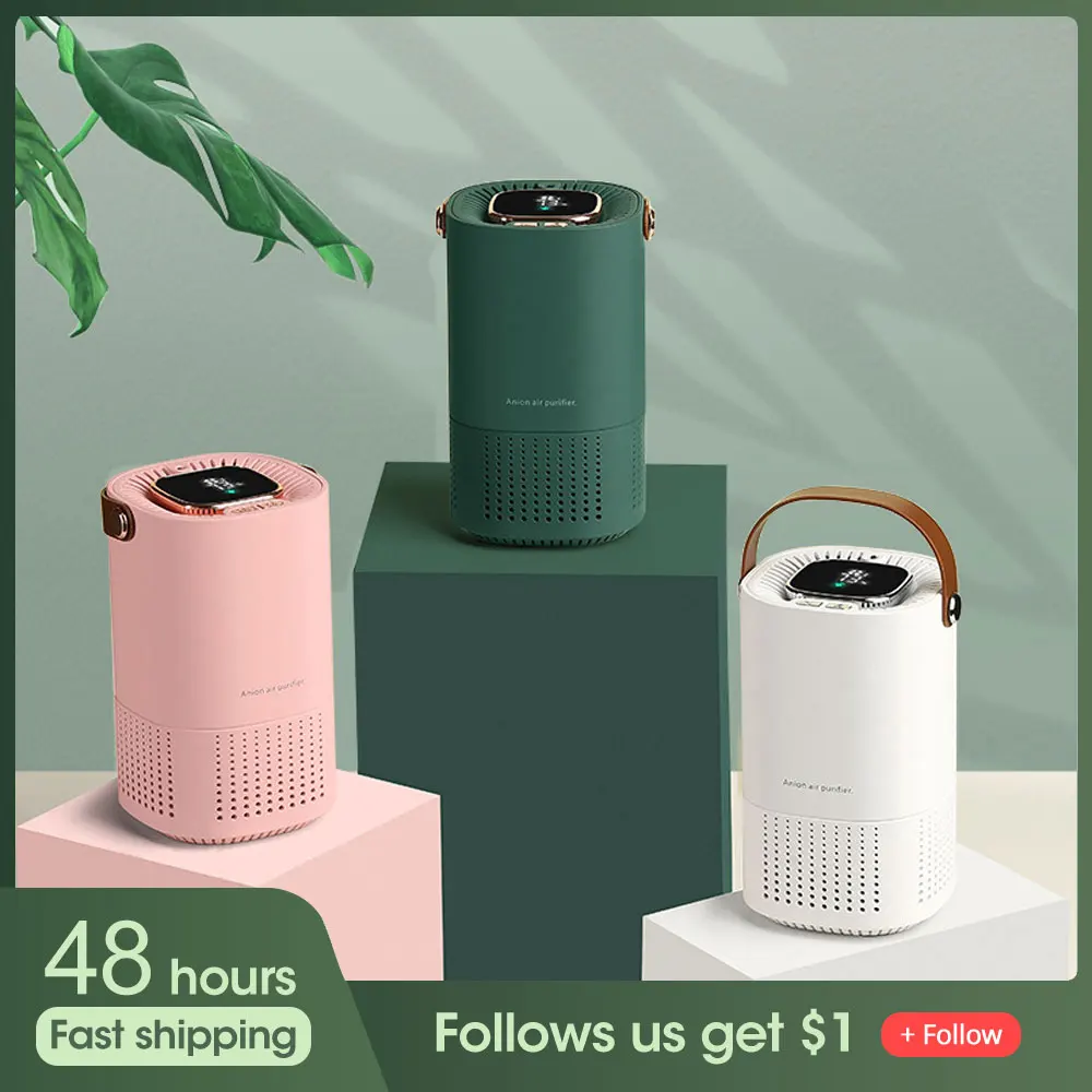 2000mAh Portable Air Purifier Ionizer Negative Ion Generator Cigarette Smoke Odor Removal Filter Room Car Air Freshener Purifier
2000mAh Portable Air Purifier Ionizer Negative Ion Generator Cigarette Smoke Odor Removal Filter Room Car Air Freshener Purifier