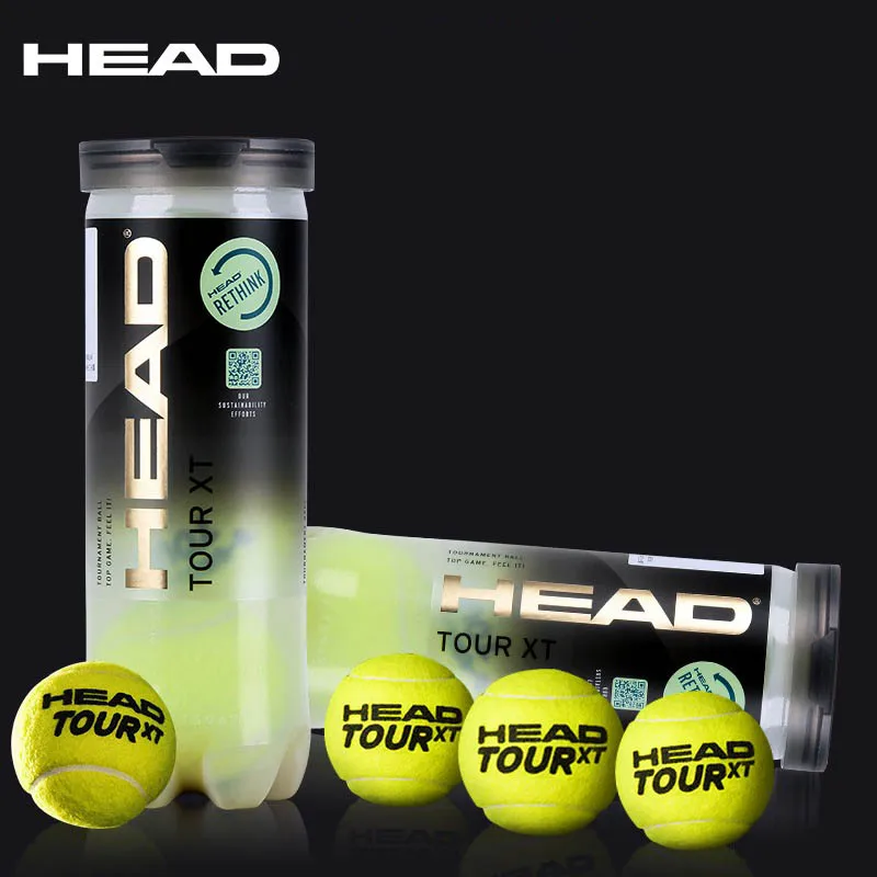 

HEAD Professional Tennis Training Ball Beginner TOUR XT Matches Indoor Outdoor High Elasticity Resistant