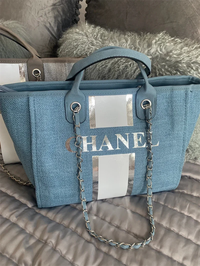 Personalized Monogram Tote Bag Canvas Customised Blue White Silver Chain Handbag Personalised Stripe Beach Holiday Chain Handbag
Personalized Monogram Tote Bag Canvas Customised Blue White Silver Chain Handbag Personalised Stripe Beach Holiday Chain Handbag