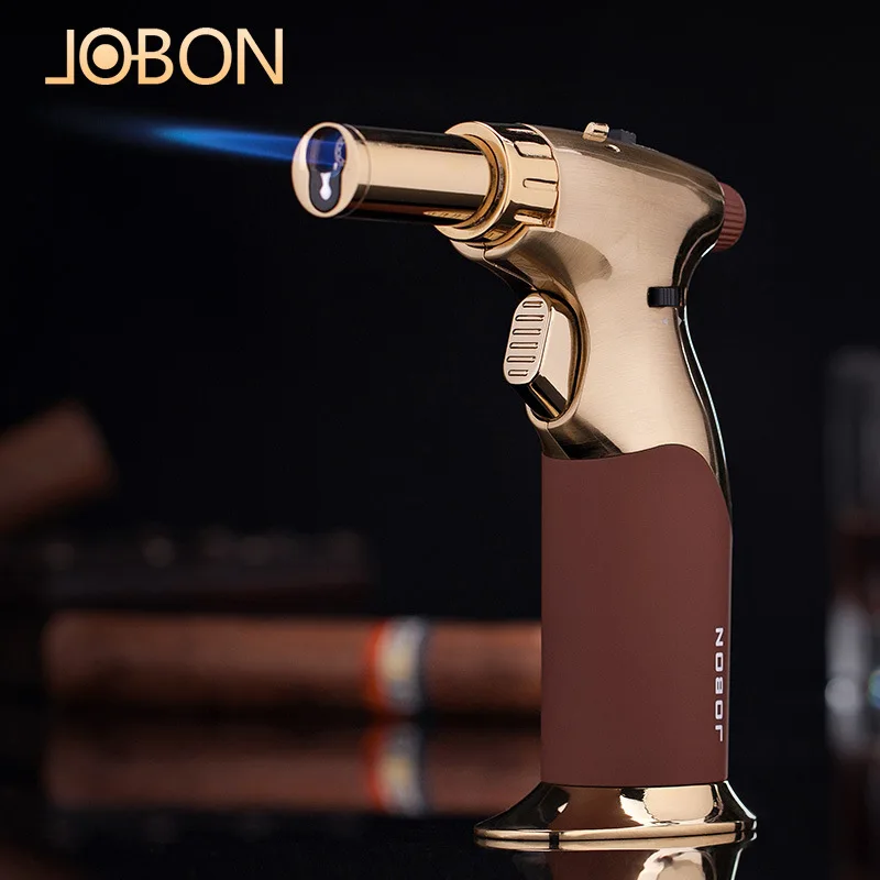 

Direct Charge Lighter Baking Sugar Art Spray Gun Creative Dual Flame Dual purpose Windproof Cigar Lighter Barbecue Gift for Men