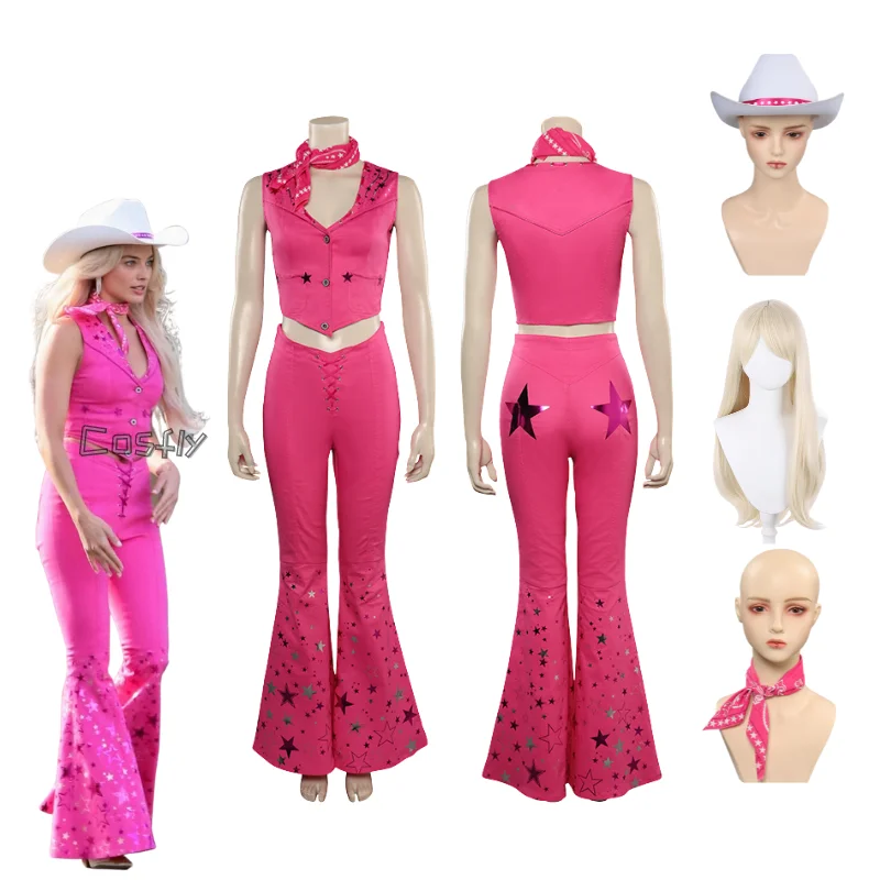 Margot Jeans Wear Cosplay Costume Hat Scarf Wig Vest Pants Women Fantasia Outfits Halloween Carnival Party Role Disguise Suit
Margot Jeans Wear Cosplay Costume Hat Scarf Wig Vest Pants Women Fantasia Outfits Halloween Carnival Party Role Disguise Suit