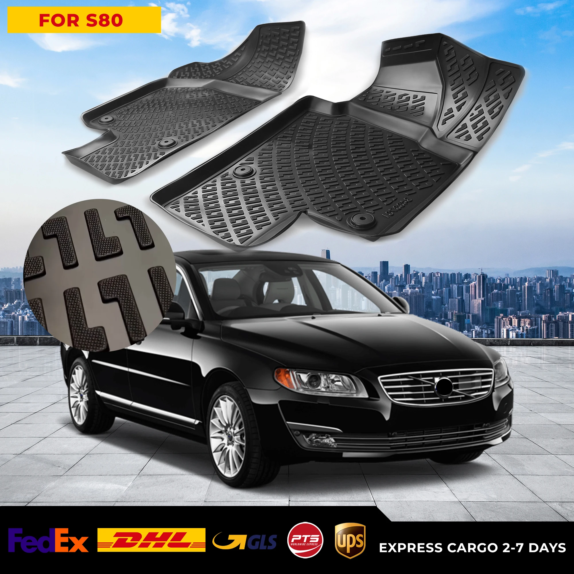 3D Car Floor Liner For Volvo S80 Waterproof Special Foot Pad Fully Surrounded Mat Accessories Rugs Non-slip
3D Car Floor Liner For Volvo S80 Waterproof Special Foot Pad Fully Surrounded Mat Accessories Rugs Non-slip