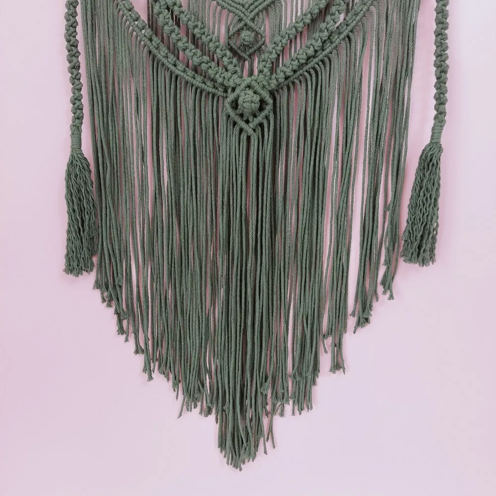 Fringe Tassel Macrame Tapestry - Handcrafted Boho Wall Art 8 Ad4e41df9ccae431681d74f81d95e65578
