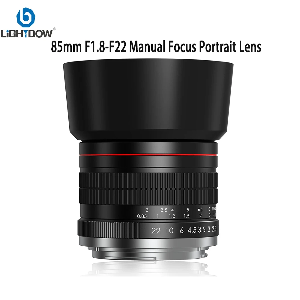 

Lightdow 85mm F1.8-F22 Manual Focus Portrait Lens for Canon EOS 600D 700D 5D 6D 7D 60D 550D DSLR Camera